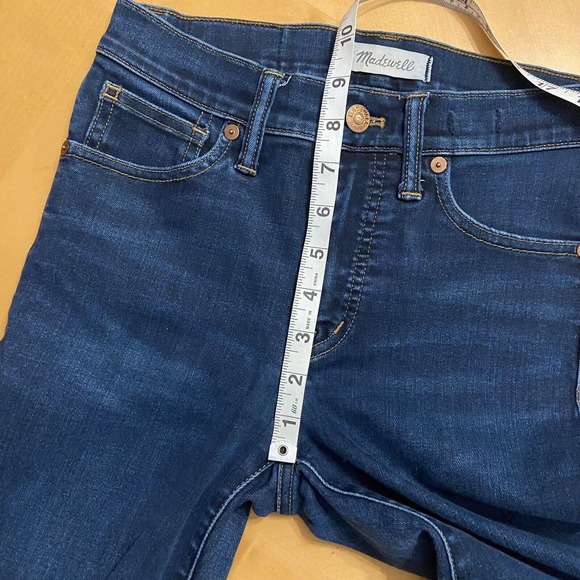 Madewell Womens 9” High Rise Skinny Jeans Size 25 Blue Stretch Denim Pockets - Picture 9 of 10